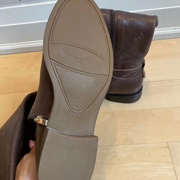 𝅺franco Sarto Brown "haylie" tall boot buckle NEW - Picture 6 of 8